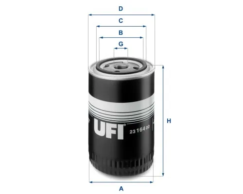 Фильтр масляный UFI 23.164.00