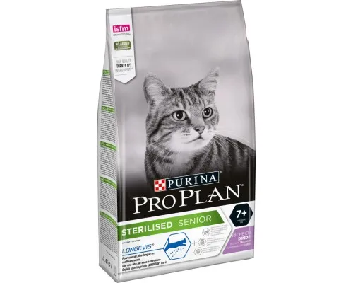 Сухий корм для кішок Purina Pro Plan Sterilised Senior з індичкою 10 кг (7613034989314)