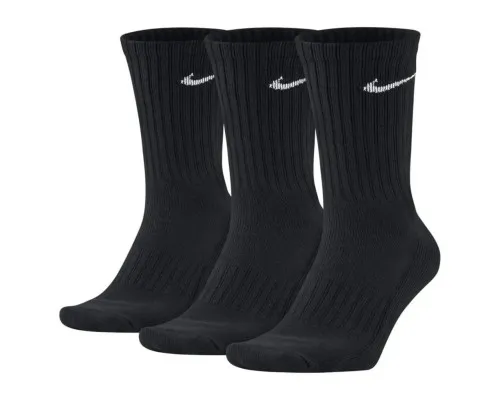 Шкарпетки Nike U NK V CUSH CREW - 3PR VALUE SX4508-001 34-38 3 пари Чорні (685068091308)