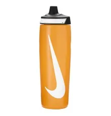 Пляшка для води Nike Refuel Bottle 24 OZ бежевий, чорний, білий 709 мл N.100.7666.704.24 (887791745422)