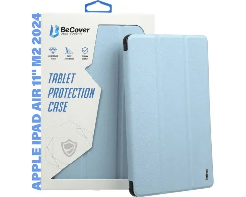 Чехол для планшета BeCover Tri Fold Hard Apple iPad Air 11" M2 2024 Light Blue (711415)