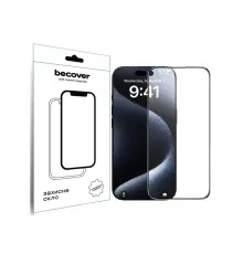 Скло захисне BeCover Apple iPhone 16 Plus Black (712123)