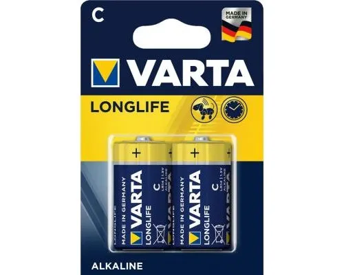 Батарейка Varta C (LR14) Longlife Extra * 2 (4114101412)