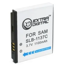 Акумулятор до фото/відео Extradigital Samsung SLB-1137C, Li-ion, 1100 mAh (DV00DV1326)