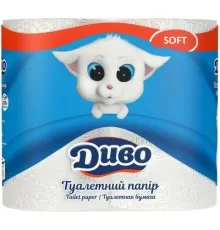Туалетний папір Диво Soft 2 шари білий 4 рулони (4820003831915)