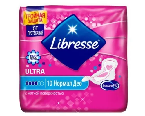 Гигиенические прокладки Libresse Premium Ultra Normal Soft Deo 10 шт (7322540337938)