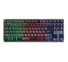 Клавіатура REAL-EL 8710 Gaming TKL Backlit, black
