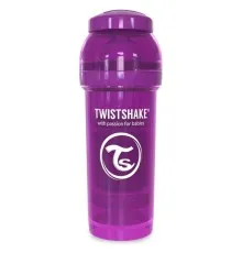 Пляшечка для годування Twistshake антиколькова 260 мл, фіолетова (24856)