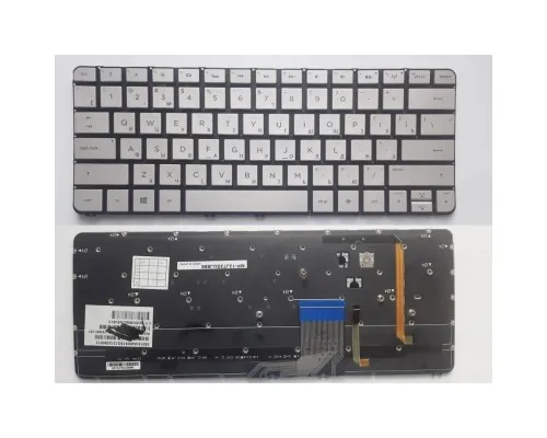 Клавиатура ноутбука HP Spectre 13-3000 серебр,подсв (A46118)