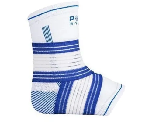 Фіксатор гомілкостопа Power System Ankle Support Pro Blue/White S/M (PS-6009_S/M_White-Blue)