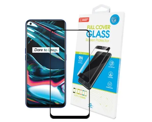 Скло захисне Global Full Glue для Realme 7 Pro black (1283126507205)