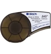 Стрічка для принтера етикеток Brady термозбіжна трубка, 3.18-8.13 мм, чорний на білому (M21-375-C-342)