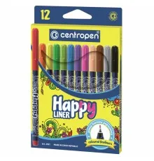 Лайнер Centropen набор Happy Liners 0.3 мм 12 шт 12 цветов (2521)
