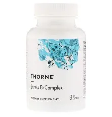 Вітамін Thorne Research B-Комплекс від Стресу, Stress B-Complex, 60 капсул (THR-00296)