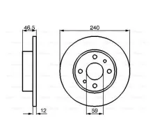 Гальмівний диск Bosch 0 986 478 353