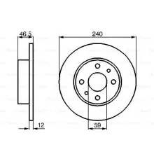 Гальмівний диск Bosch 0 986 478 353
