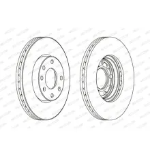 Гальмівний диск FERODO DDF1041