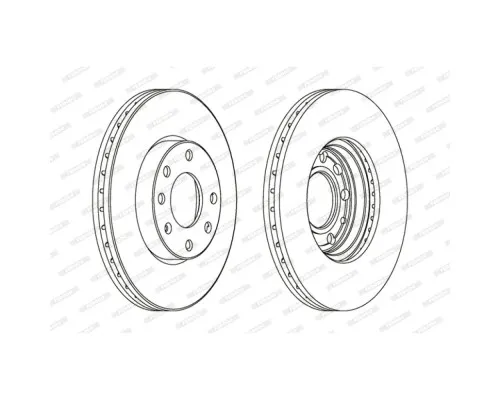 Гальмівний диск FERODO DDF1041