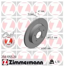 Гальмівний диск ZIMMERMANN 250.1355.20