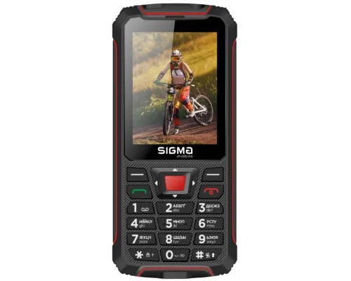 Мобільний телефон Sigma X-treme PR68 Black Red (4827798122129)