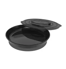 Набор детской посуды Twistshake 6+ тарелочка черная (78168)