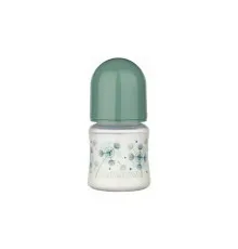 Пляшечка для годування Baby-Nova Декор, з широким горлечком, 150 мл, зелений (3960173)