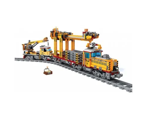 Конструктор ZIPP Toys Поезд DPK32 с рельсами, желтый на радиоуправлении (98253)