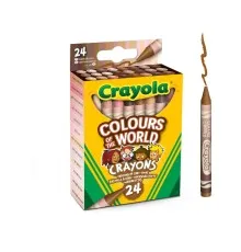 Карандаши цветные Crayola Colours of the World восковые 24 шт (52-0114)