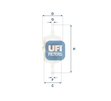 Фильтр топливный UFI 31.012.00