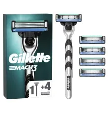 Бритва Gillette Mach3 c 5 сменными картриджами (7702018610181)