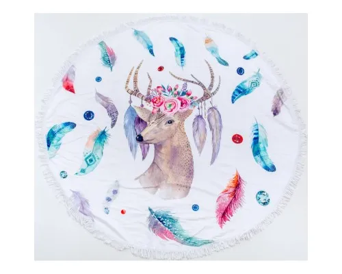 Рушник MirSon пляжний №5050 Summer Time Fallow-deer 150x150 см (2200003180633)