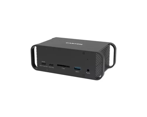 Порт-репликатор Canyon Docking Station with 14 ports, with Type C female*4, USB3.0*2, USB2.0*2 (CNS-HDS95ST)