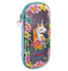Пенал Cool For School з віконцем 1 відділення з органайзером блакитний (QT-5751-Blue)
