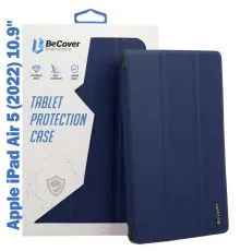 Чехол для планшета BeCover Tri Fold Soft TPU mount Apple Pencil Apple iPad Air 5 (2022) 10.9" Deep Blue (708454)