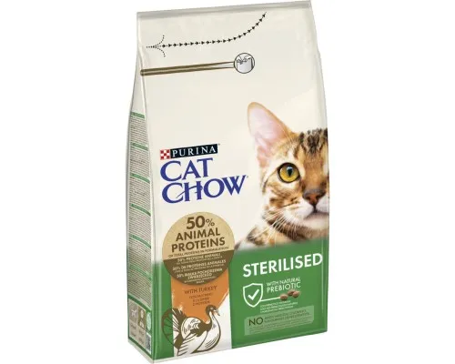 Сухий корм для кішок Purina Cat Chow Sterilised з індичкою 1.5 кг (7613287329516)