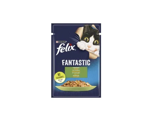 Вологий корм для кішок Purina Felix Fantastic з кроликом у желе 85 г (7613039835500)