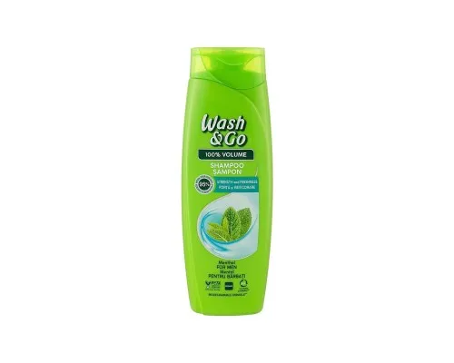 Шампунь Wash&Go З ментолом для всіх типів волосся 360 мл (8008970056821)