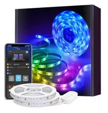 Светодиодная лента Govee RGB Smart Wi-Fi + Bluetooth LED Strip Lights 10м Білий (H61103A1)
