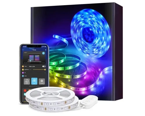 Світлодіодна стрічка Govee RGB Smart Wi-Fi + Bluetooth LED Strip Lights 10м Білий (H61103A1)