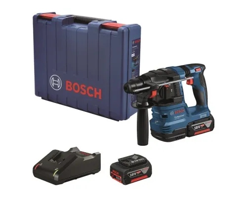 Перфоратор Bosch GBH 185-LI, 18В, SDS-Plus, 1.9Дж, бесщеточный, 2х4.0Ah (0.611.924.021)