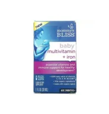 Мультивітамін Mommy's Bliss Дитячі полівітаміни з залізом для немовлят від 2 місяців (BAB-05614)