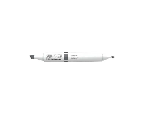 Маркер Winsor&Newton двусторонний Pigment marker (141) Серый тонер 4 (884955040706)