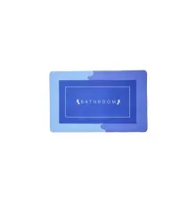 Килимок для ванної Stenson суперпоглинаючий 40 х 60 см прямокутний фіолетово-блакитний (R30937 violet-blue)
