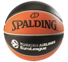 Мяч баскетбольный Spalding Euroleague TF-1000 Legacy чорний, помаранчевий Уні 7 84004Z (689344410999)
