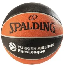 Мяч баскетбольный Spalding Euroleague TF-1000 Legacy чорний, помаранчевий Уні 7 84004Z (689344410999)