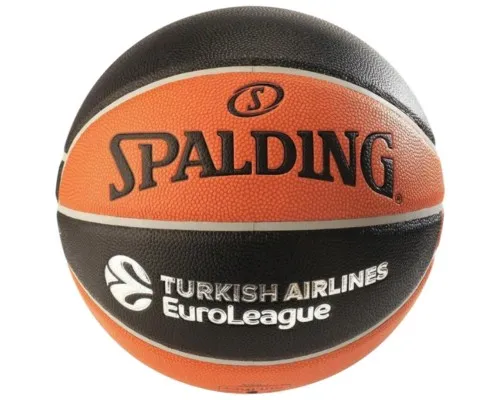 М'яч баскетбольний Spalding Euroleague TF-1000 Legacy чорний, помаранчевий Уні 7 84004Z (689344410999)