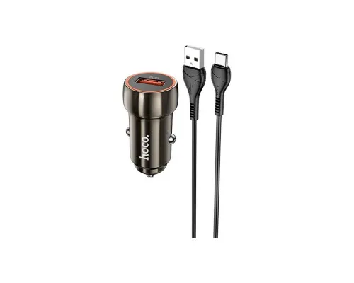 Зарядное устройство HOCO Z46 USB Metal Gray (6931474770318)