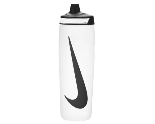 Пляшка для води Nike Refuel Bottle 24 OZ білий, чорний 709 мл N.100.7666.125.24 (887791745200)