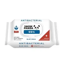 Влажные салфетки Сніжна Панда Blue Aqua 99% с антимикробным действием 100 шт. (4820183972170)