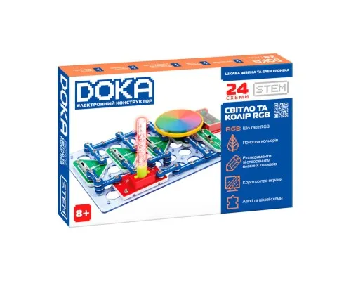 Конструктор DOKA электронный Свет и цвет RGB (D70700)